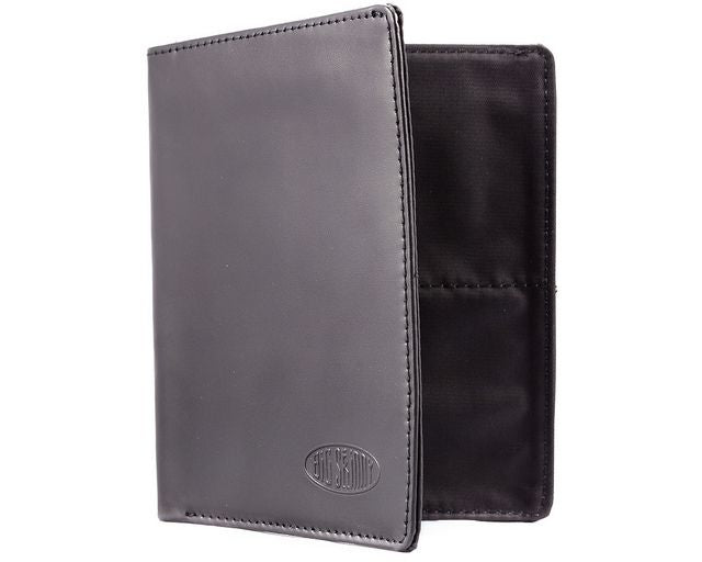 Big Skinny RFID Hipster Leather Wallet Black