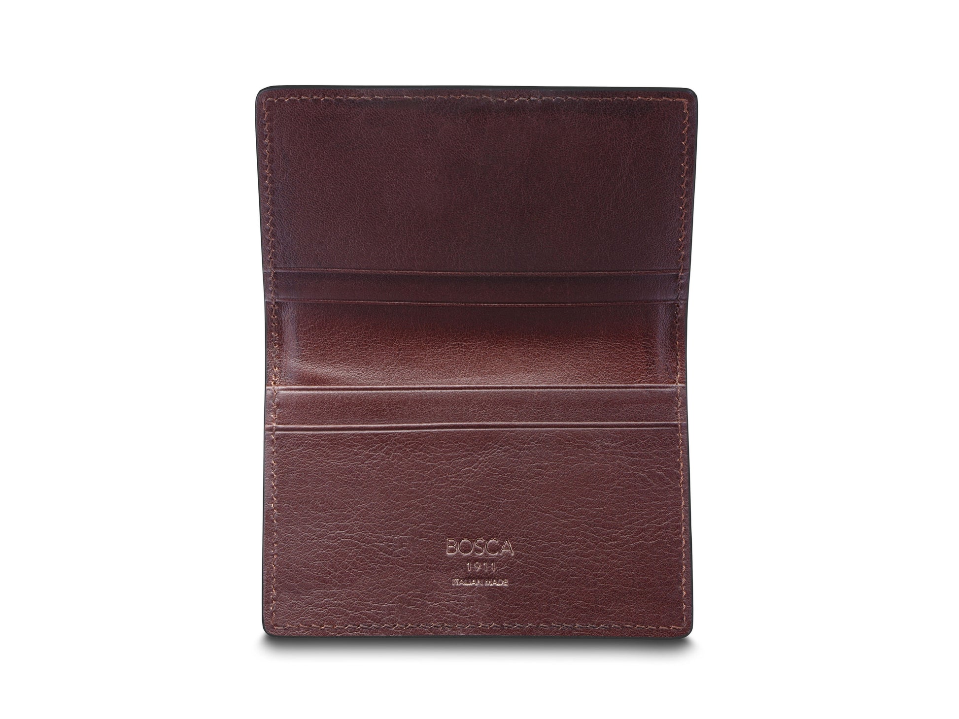 BOSCA Navayo Italia Leather Calling Card Case wallet