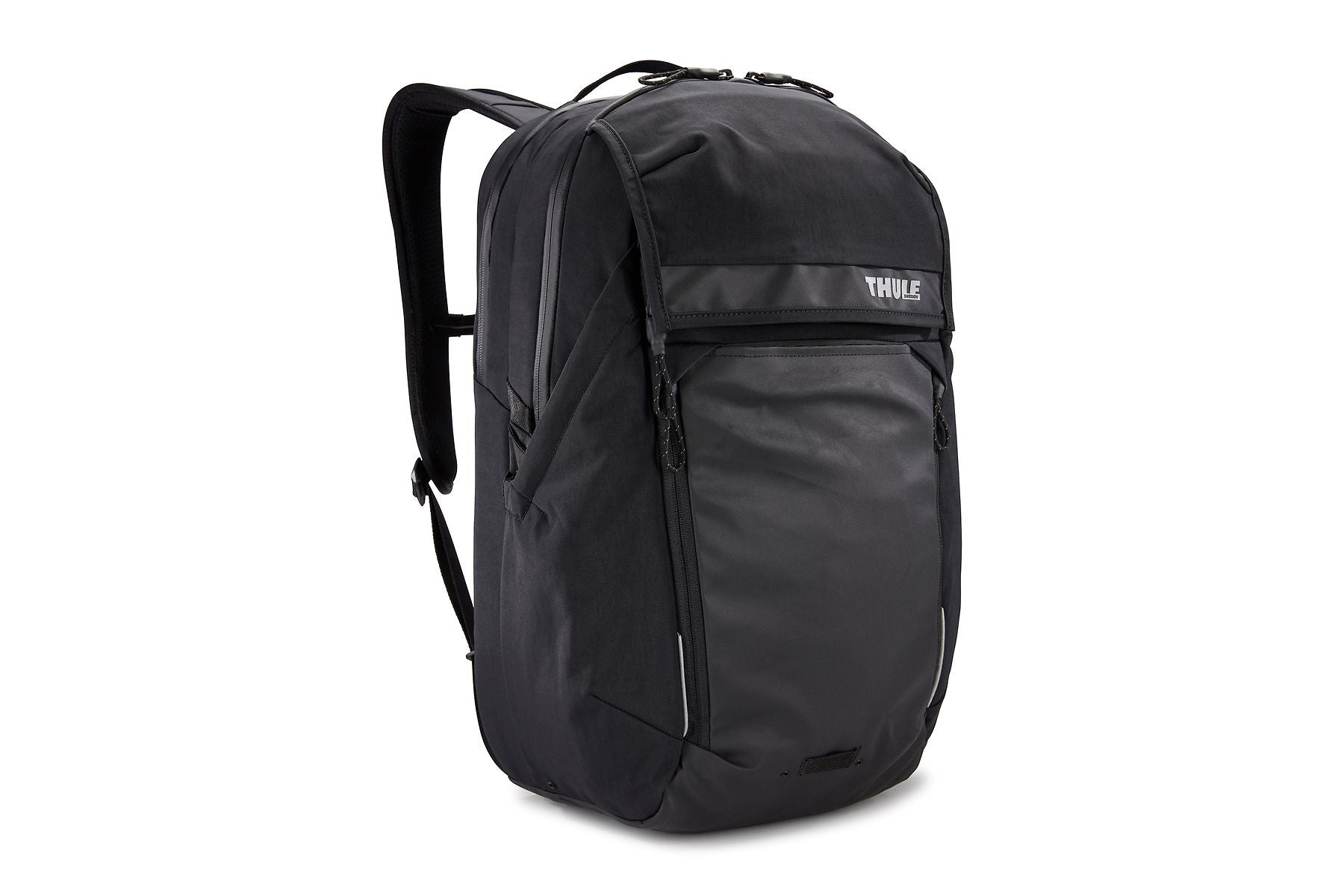 THULE Water Resistant Paramount 27L commuter backpack with laptop sleeve Black