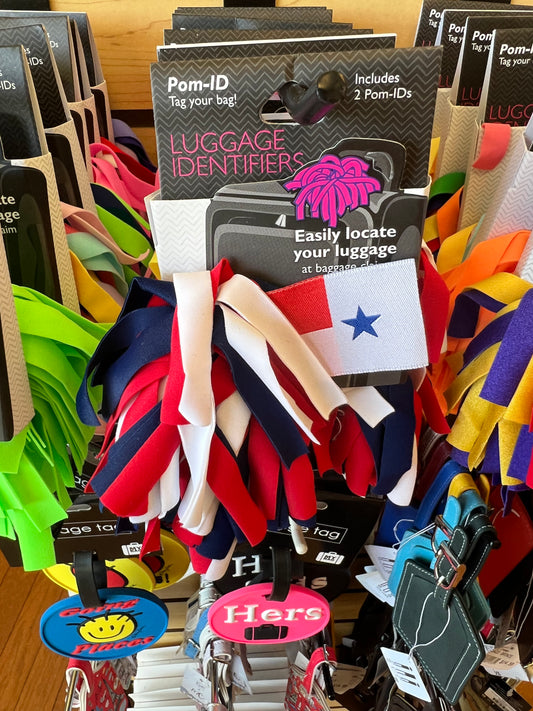 POM-ID Luggage Identifier (Red/White/Blue) Red White Blue