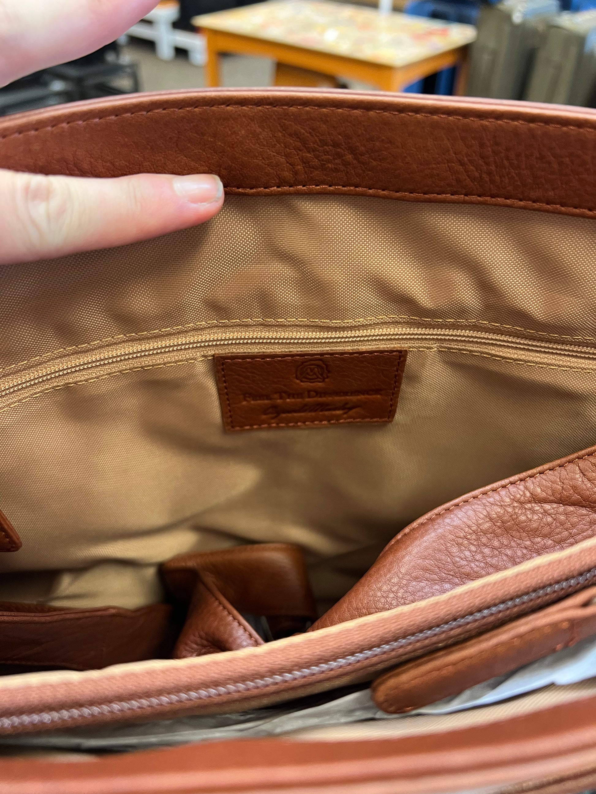 Osgoode Marley Leather Messenger Bag- 6008