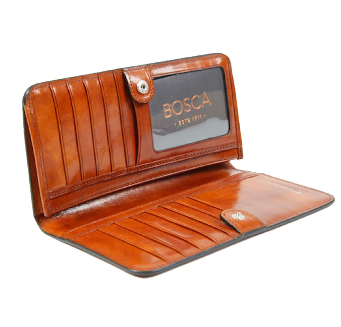 Bosca Oldleather 7" Clutch Wallet