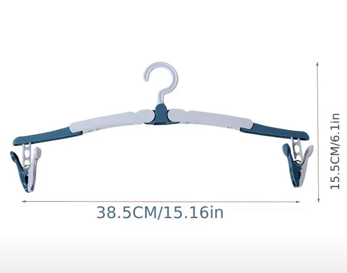 On Sale- Travel Folding Hanger With Garment Clips