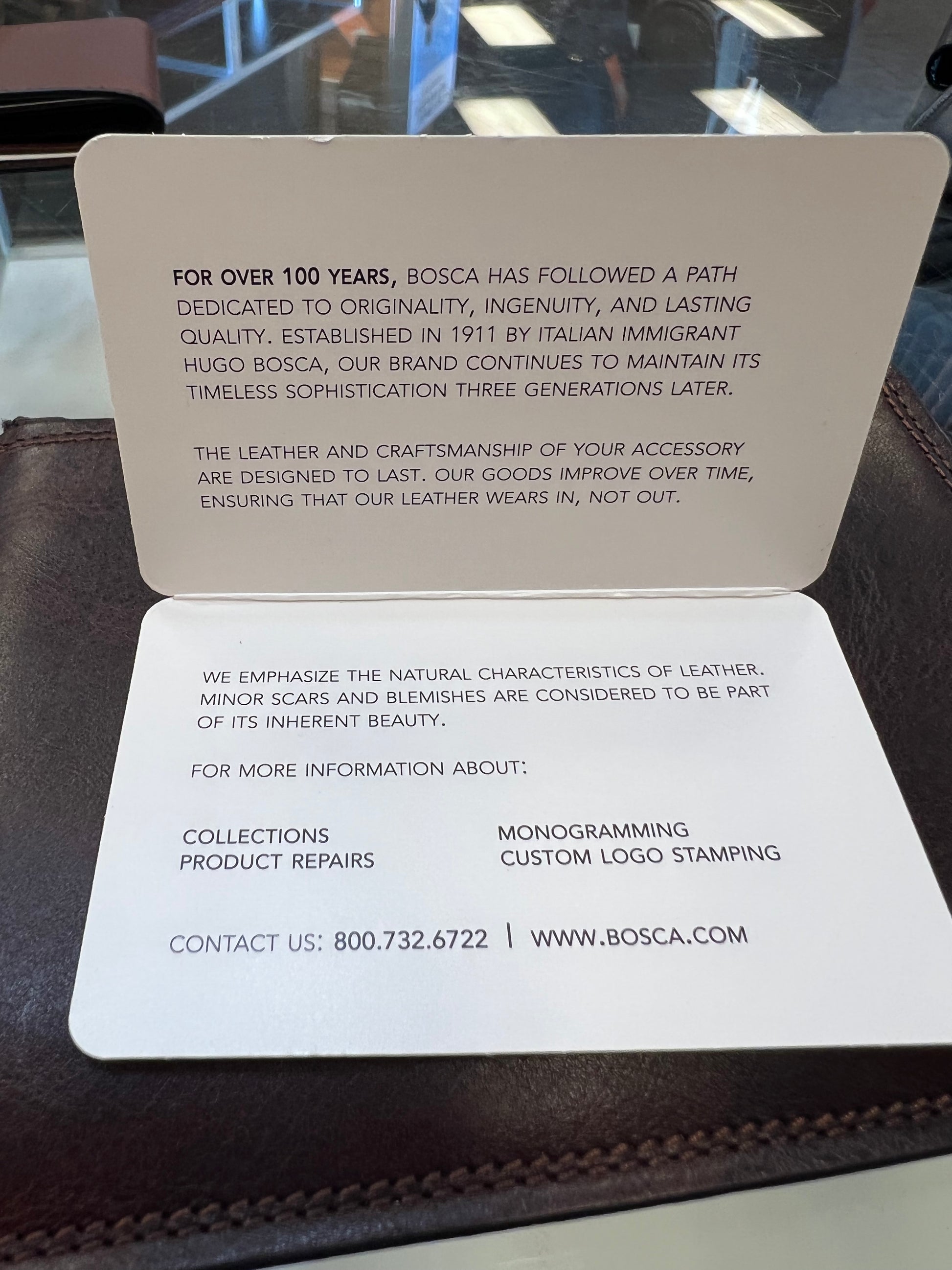 Bosca Dolce Zippered Leather Wallet