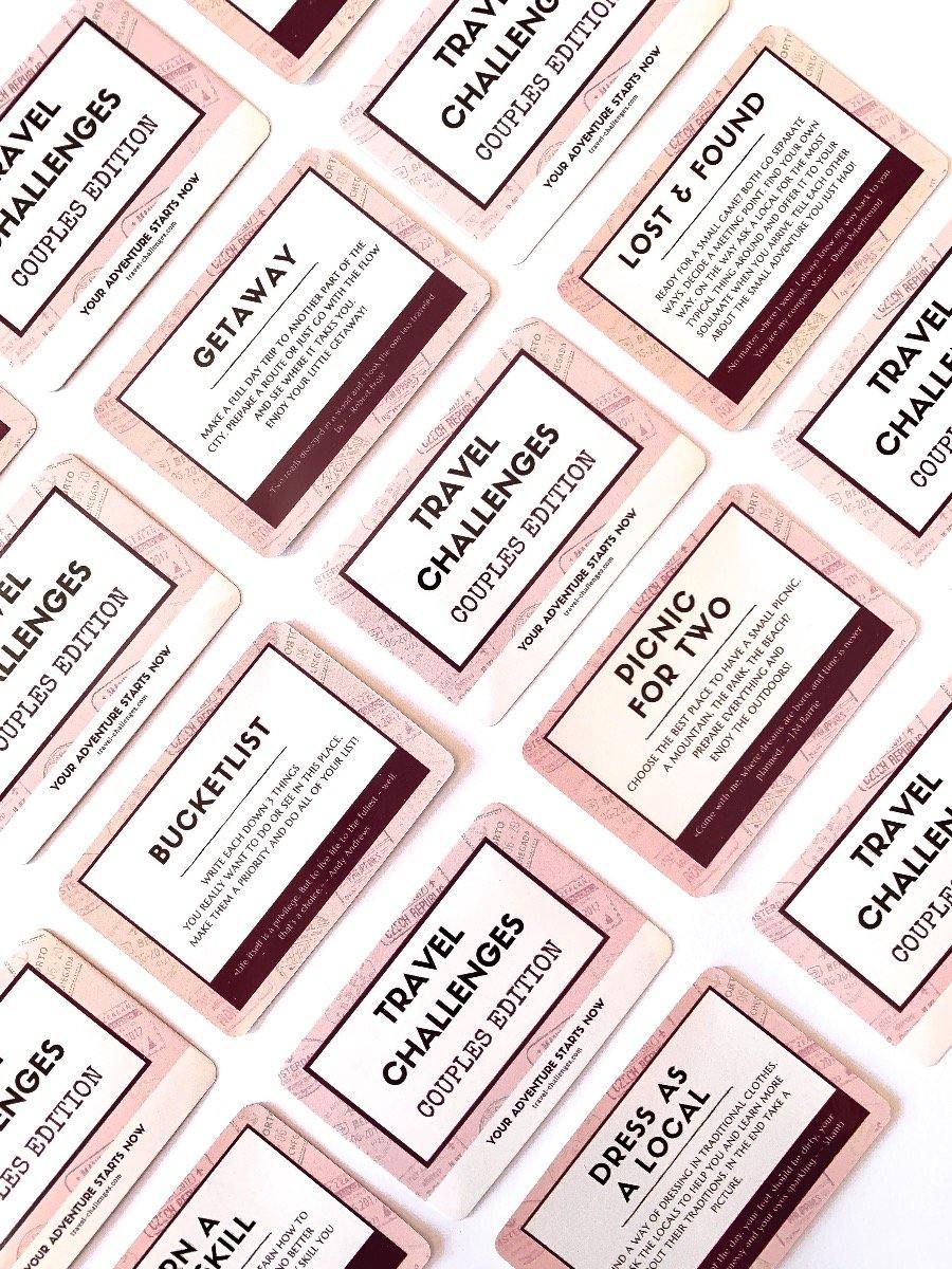 On Sale- Travel Challenges Card Game (Couples Edition)