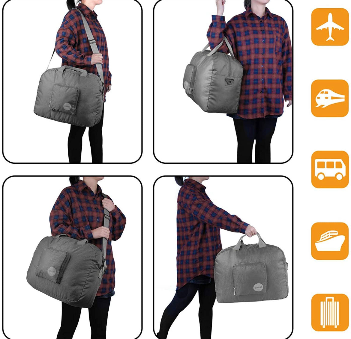 Packable/Foldable Carry-On Duffle Bag 16"- $12.00
