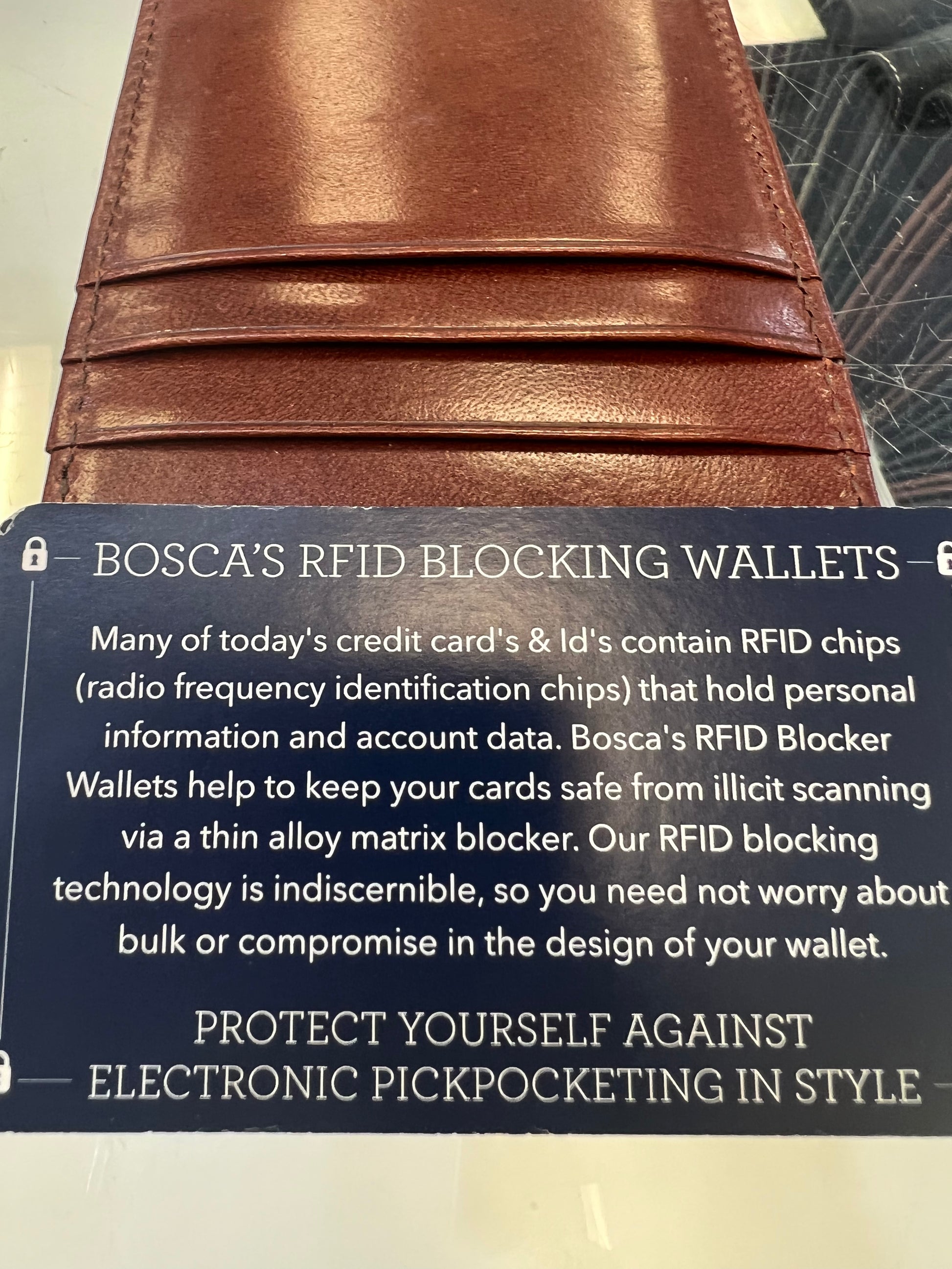 Bosca RFID Front Pocket Oldleather Wallet