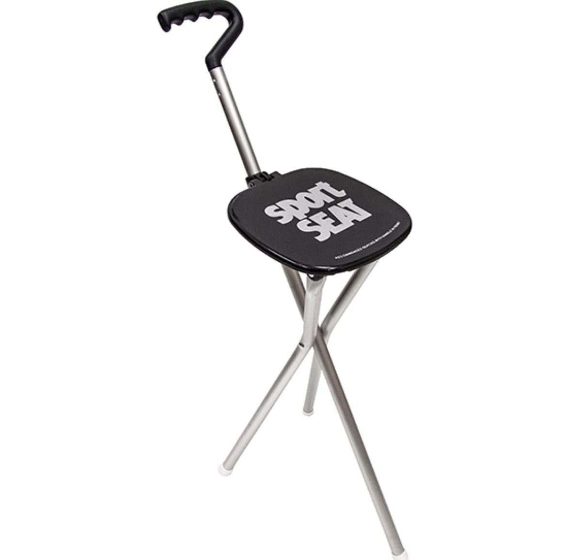 Sport Seat Folding Seat Cane Black