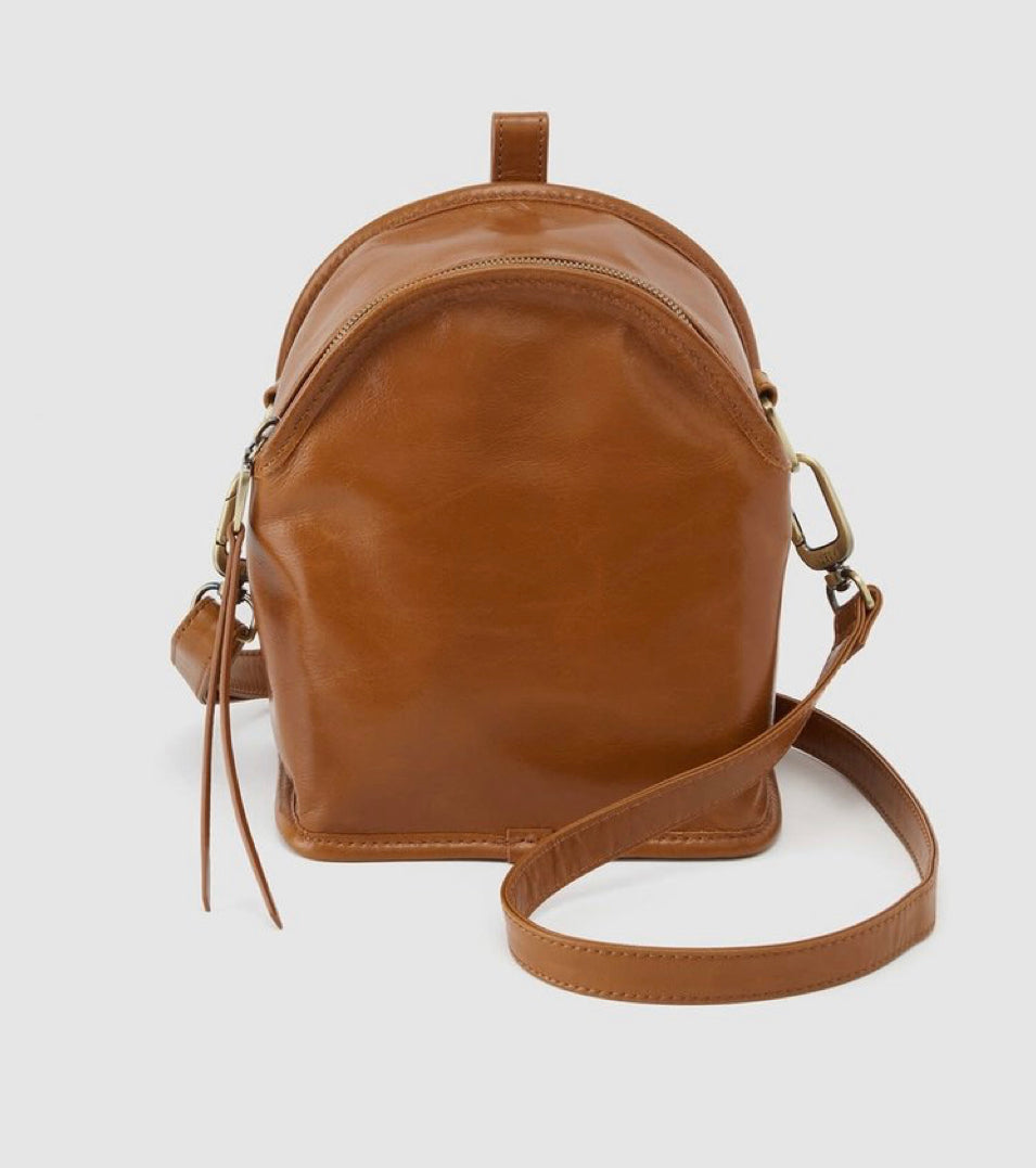 HOBO Leather Host Convertible Backpack TRUFFLE