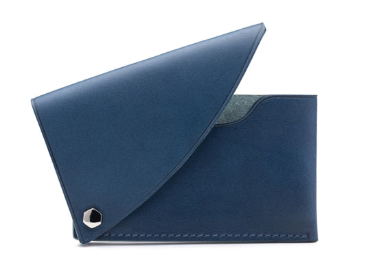 Bosca Italio Flipper Leather Wallet Case Blue
