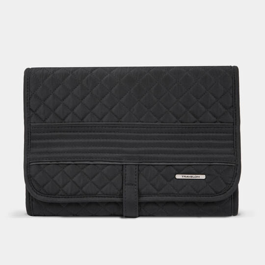 Travelon Tri-fold Hanging Toiletry Kit Black