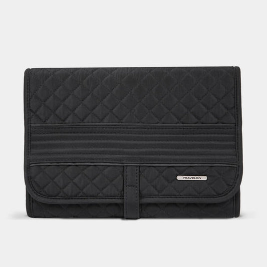Travelon Tri-fold Hanging Toiletry Kit Black
