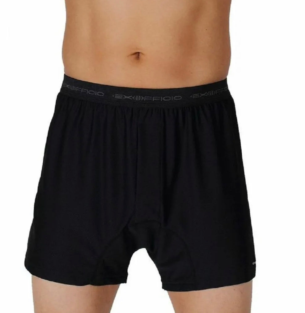 ExOfficio Men's Give-N-Go Boxer Underwear- 1241-2171 Black