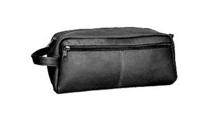 David King & Co. Large Leather Toiletry/Shave Bag