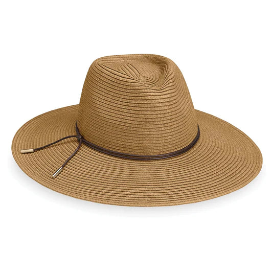 Wallaroo Packable Hat- Montecito UPF 50+ Camel Medium