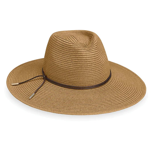 Wallaroo Packable Hat- Montecito UPF 50+ Camel Medium