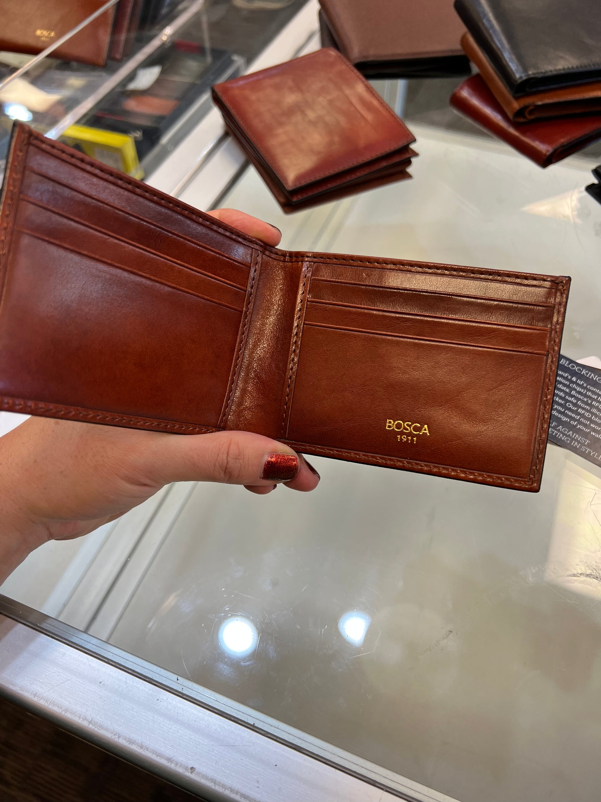 Bosca Bifold Leather Wallet