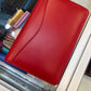 ili New York Small Leather Writing Padfolio (Red)