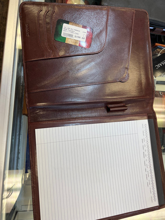 Mosaic Italian Leather Deluxe Padfolio- $80