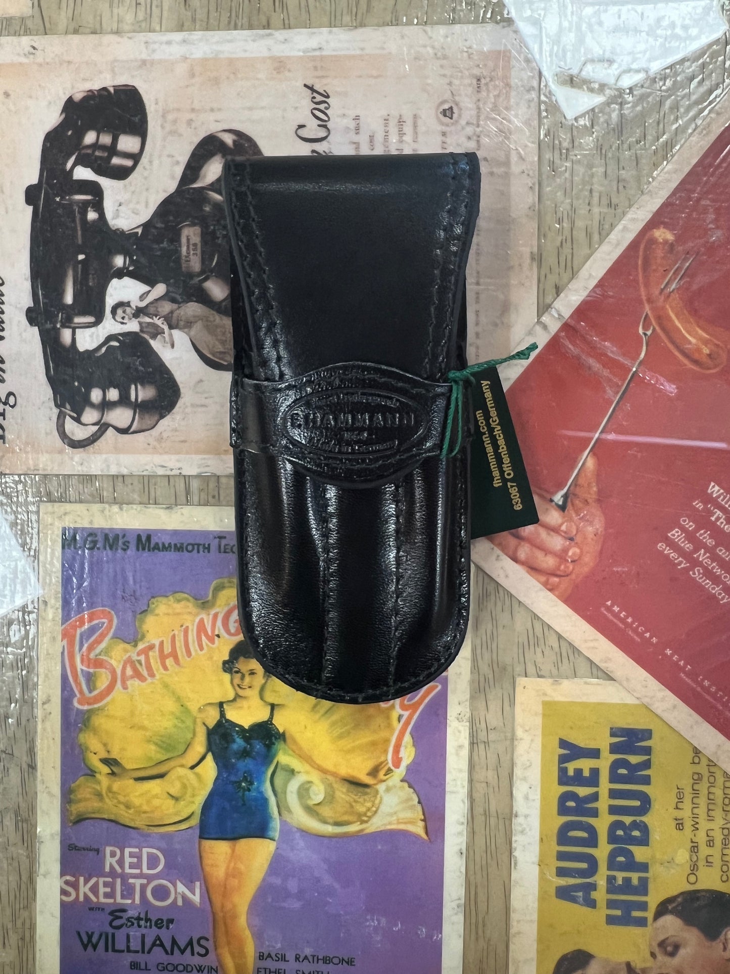 F. Hammann Leather Manicure Set- Solingen implements - Made in Germany