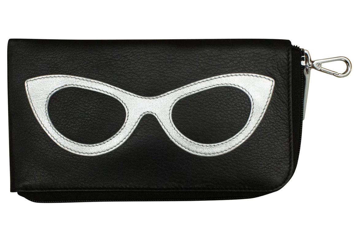ili New York Large Leather Glasses Case- 6200