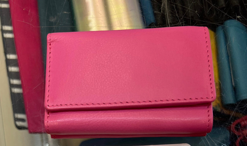 Ili RFID Mini Trifold Leather Wallet