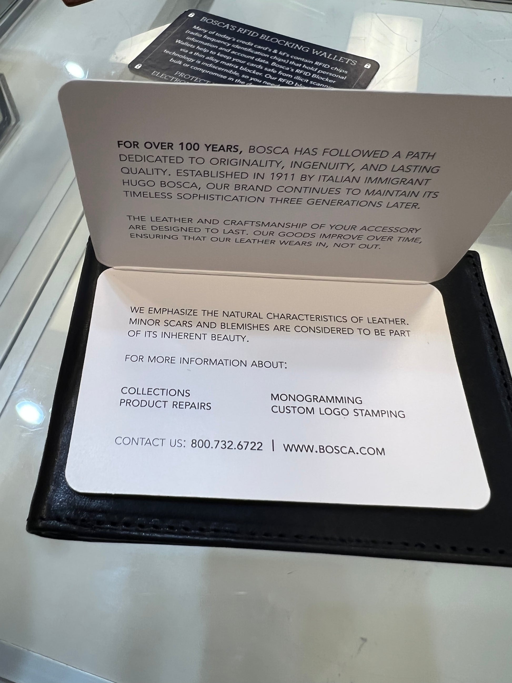 Bosca Bifold Leather Wallet