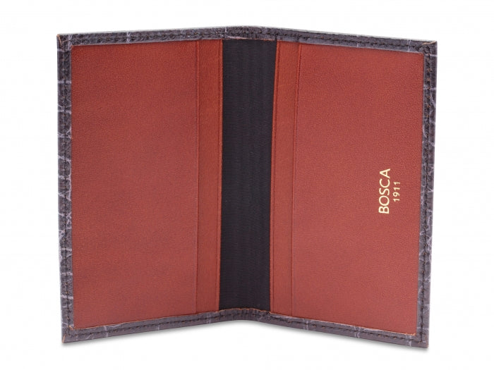 Estuche para tarjetas de visita de cuero Bosca VINTAGE CROCCO