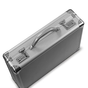 Solo Fifth Avenue Attache Hardsided Briefcase (Silver) Silver