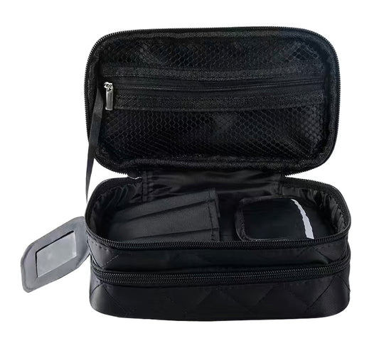 Quilted Zippered Cosmetic/Makeup Bag- $10