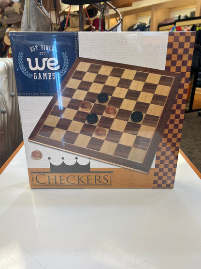 On Sale- Wooden Checkers Set