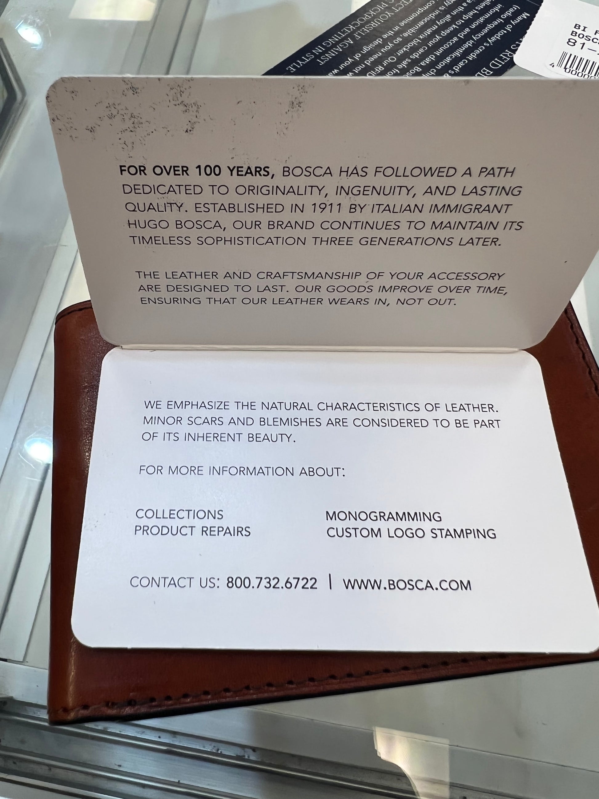 Bosca Bifold Leather Wallet