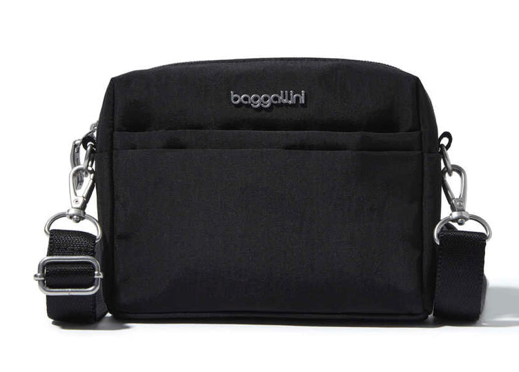Final Sale- Baggallini 2-in-1 Convertible Belt Bag Black