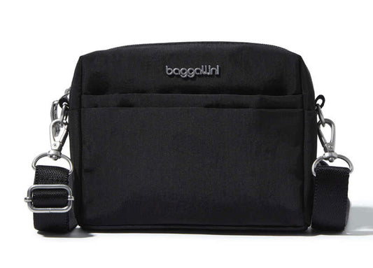 Final Sale- Baggallini 2-in-1 Convertible Belt Bag Black