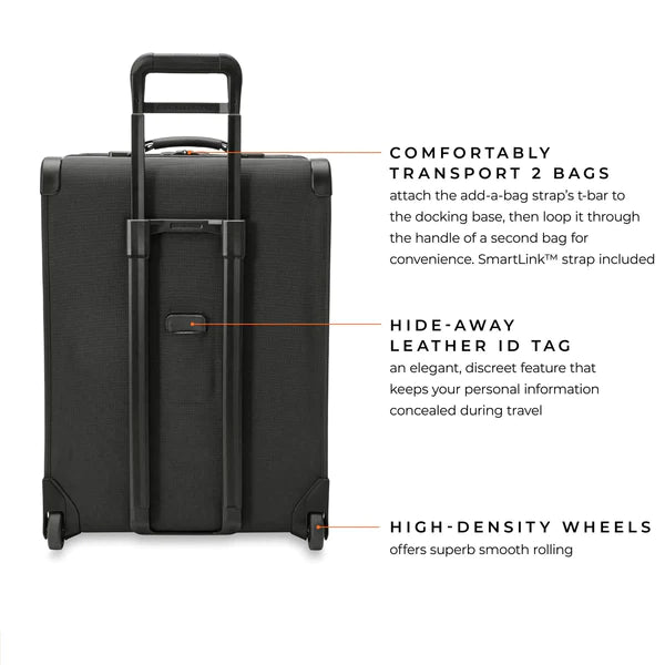 Briggs & Riley Baseline 26” Softside 2-Wheel Expandable Upright with Suiter (Free Monogram) - BLU126CX