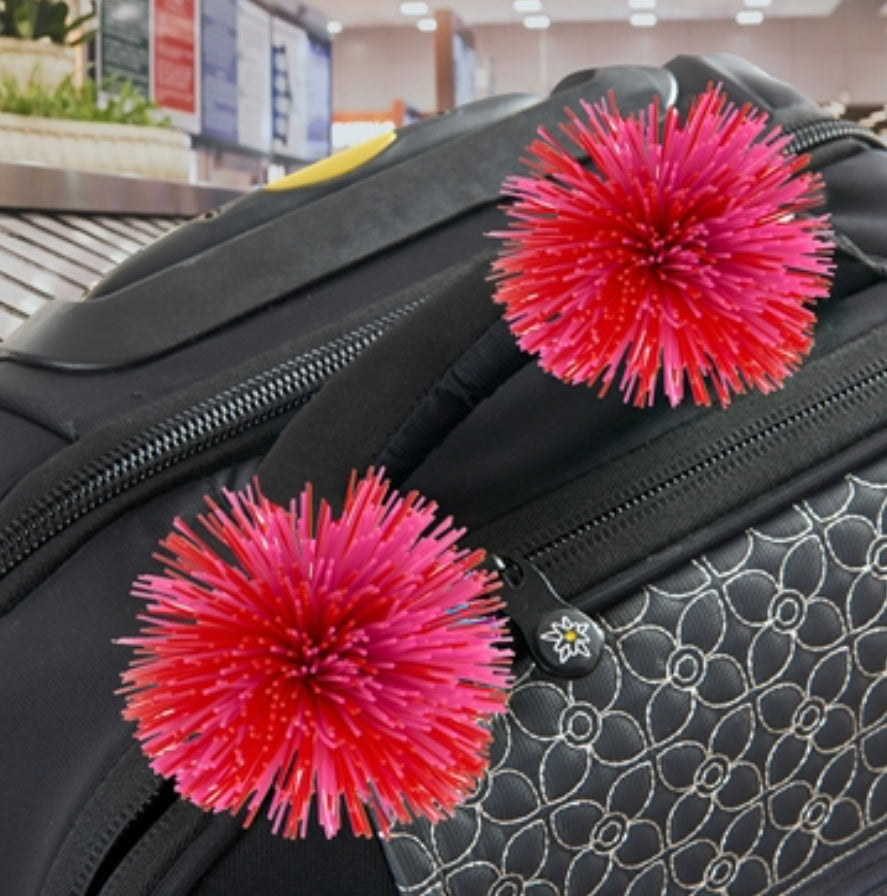 Zangles® Bag Tags Pink Orange