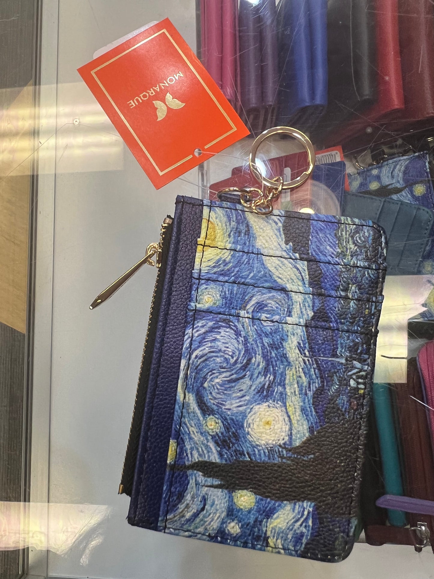 On Sale- Monarque Keychain Wallet Starry Night