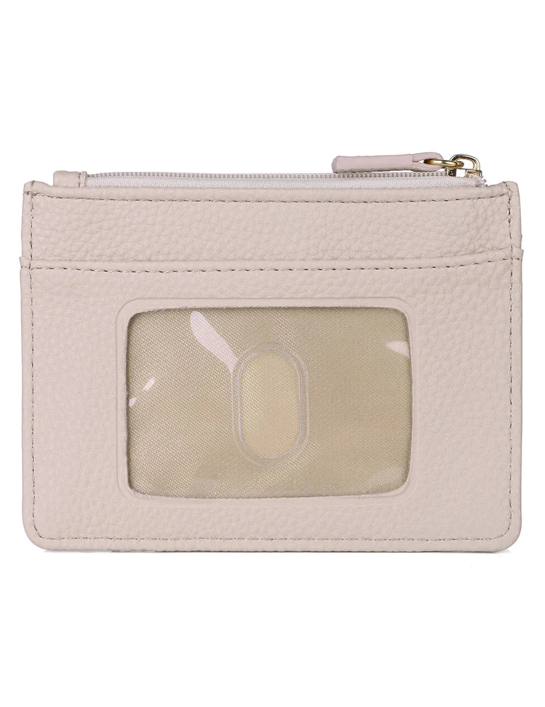 On Sale- Julia Buxton Vegan Textured RFID Pik-Me-Up Slot Coin Pouch Wallet