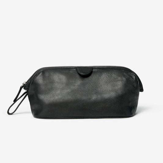 Osgoode Marley Facile Top Leather Travel Toiletry/Shave Bag- 2009 Black