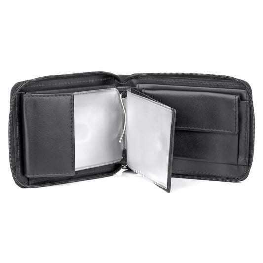 Dopp® Leather Regatta RFID Zip-Around Billfold Wallet