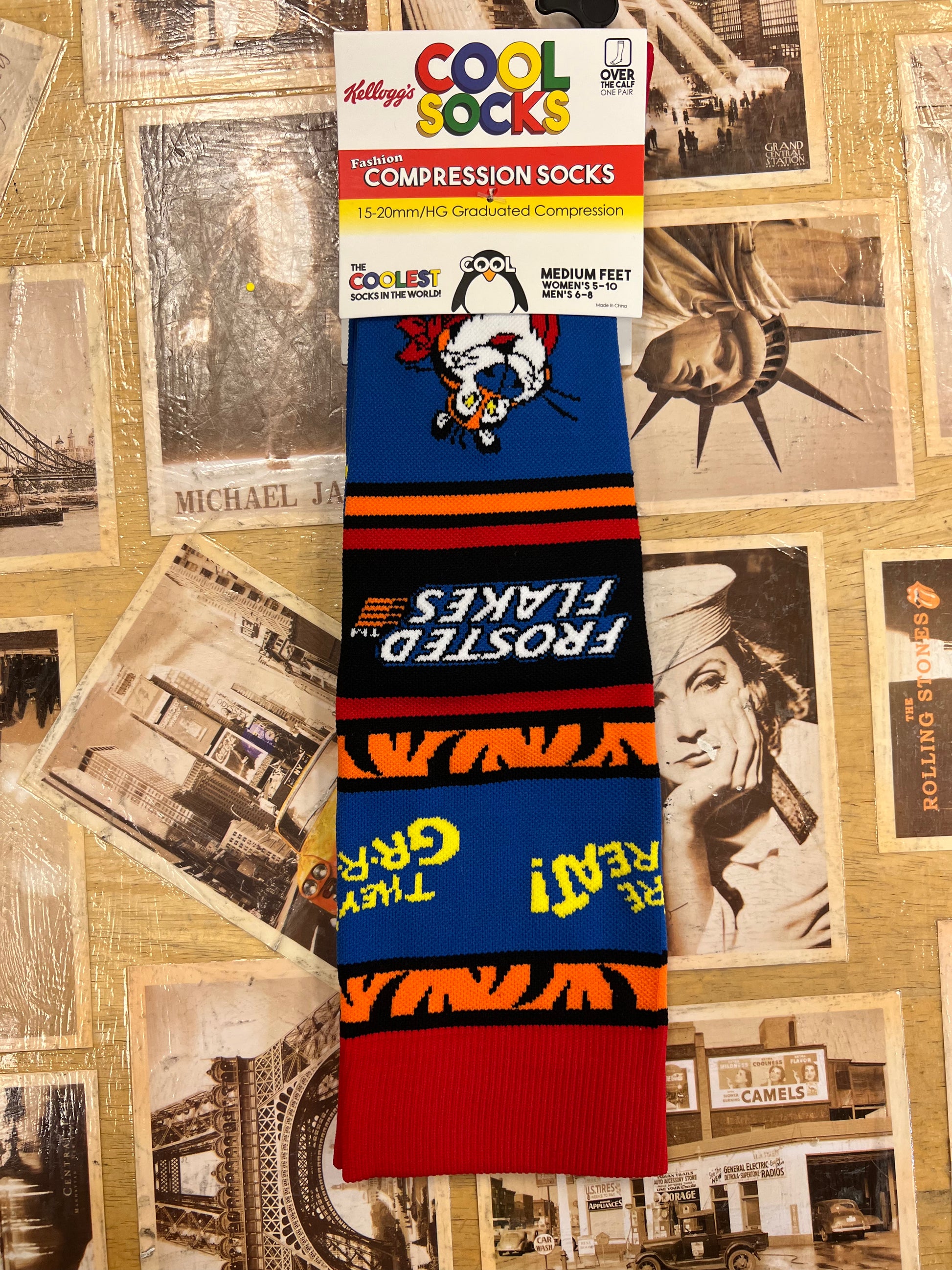 Tony the Tiger Compression Socks (Large, men’s size 8-12, women’s size 10-13)