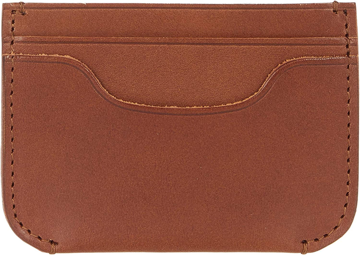 Bosca Italio Card Case Leather Wallet Light Brown