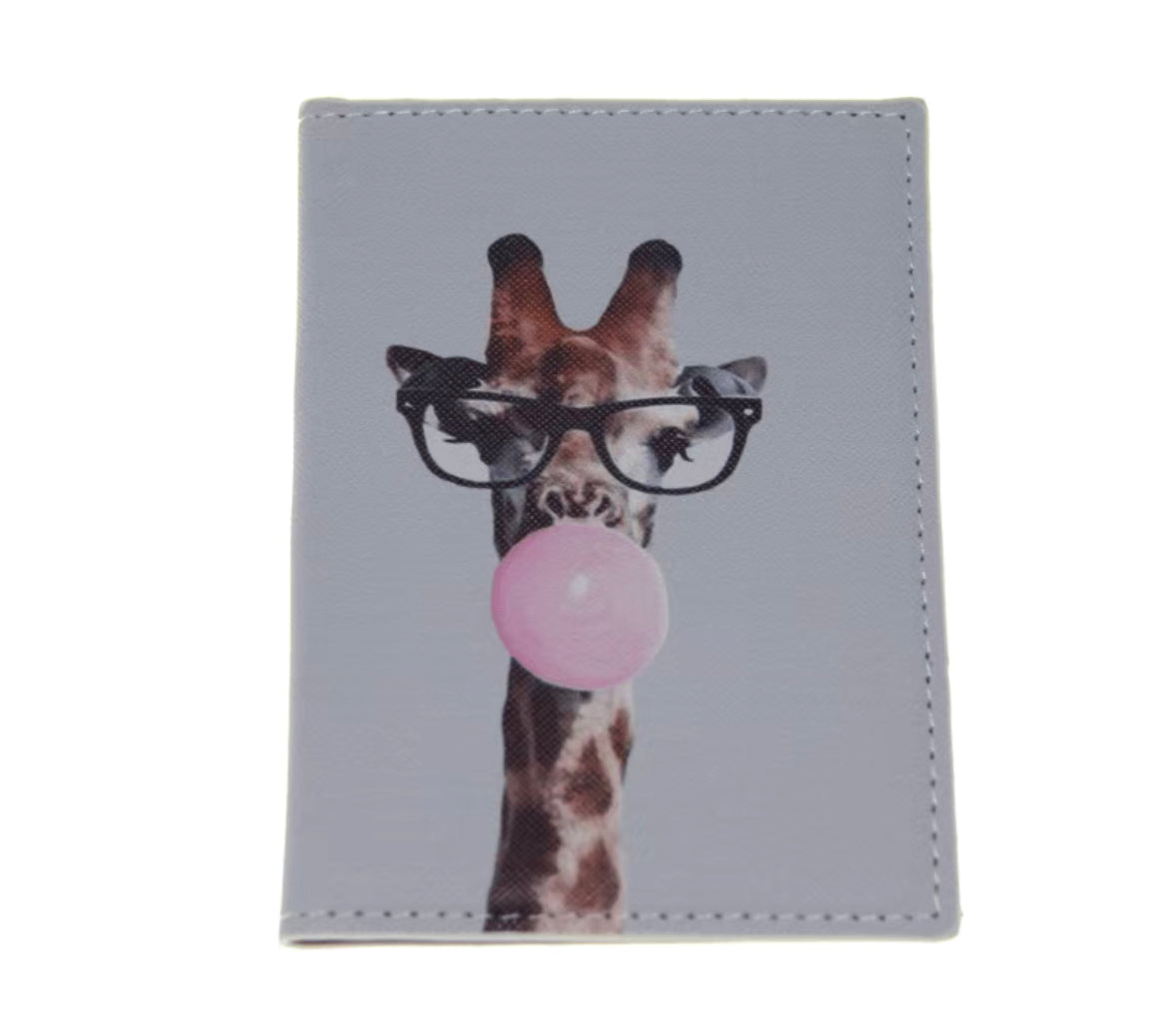 Passport Holder- Assorted Animals- $5 Giraffe
