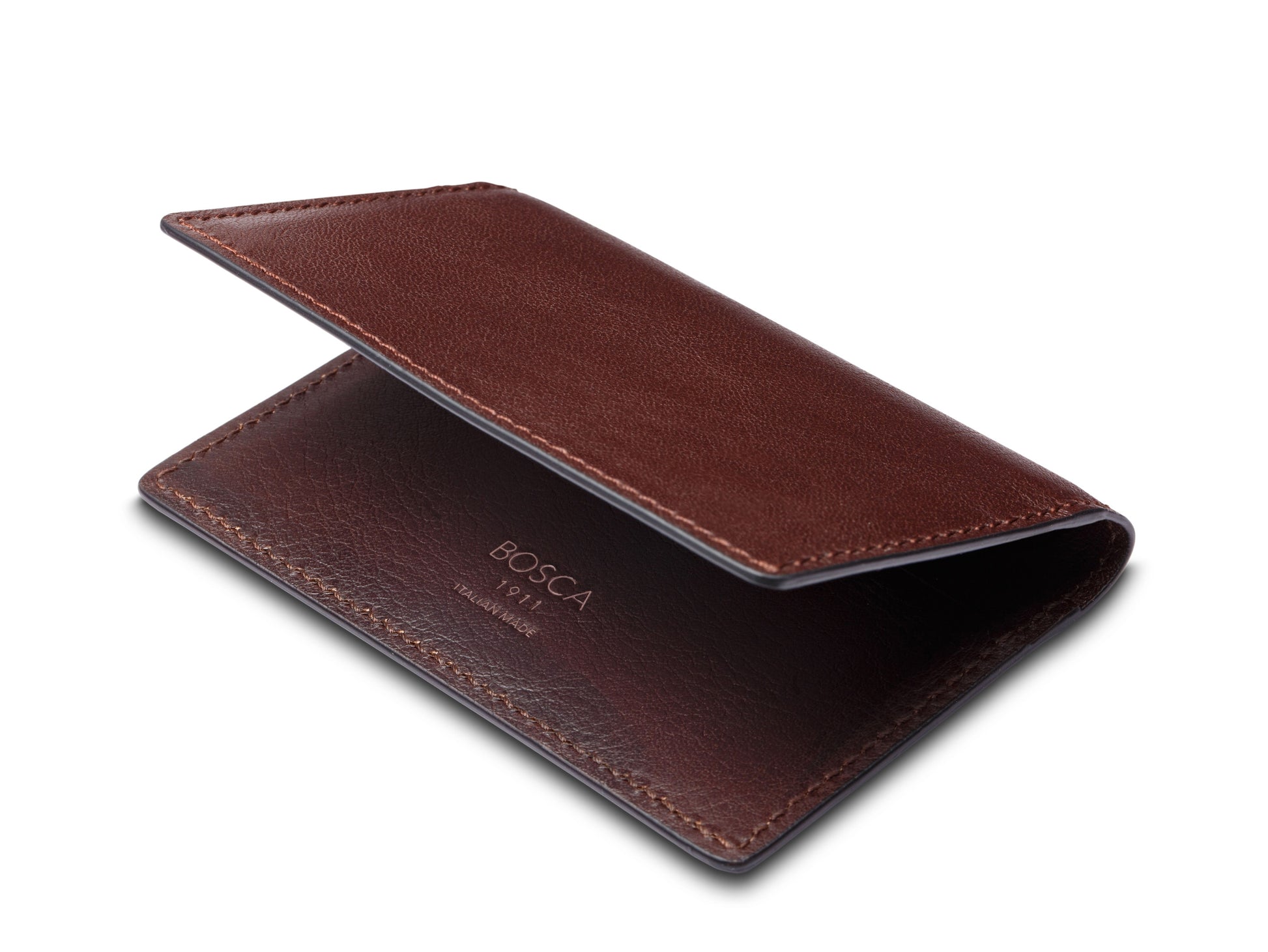 BOSCA Navayo Italia Leather Calling Card Case wallet