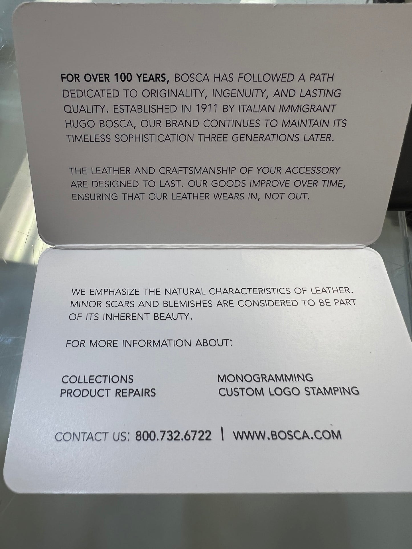 Bosca Italio Card Case Leather Wallet