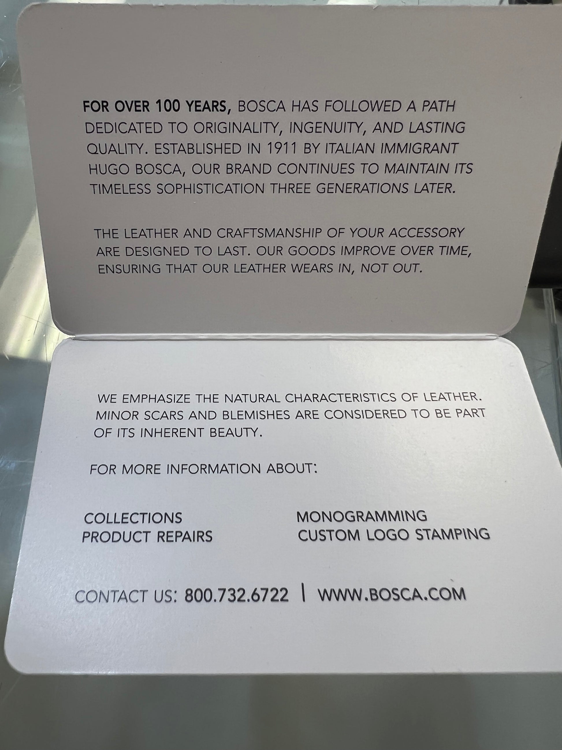 Bosca Italio Card Case Leather Wallet