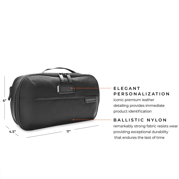 Briggs & Riley Baseline Expandable Essentials Toiletry Kit (Free Monogram)- BL115X