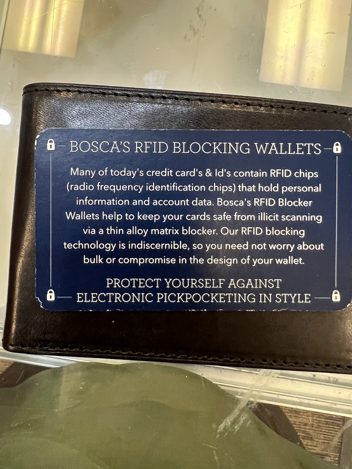 Bosca Bifold Leather Wallet