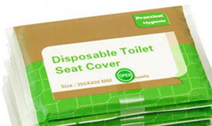 Disposable Toilet Covers (1 pack, 10 sheets) White