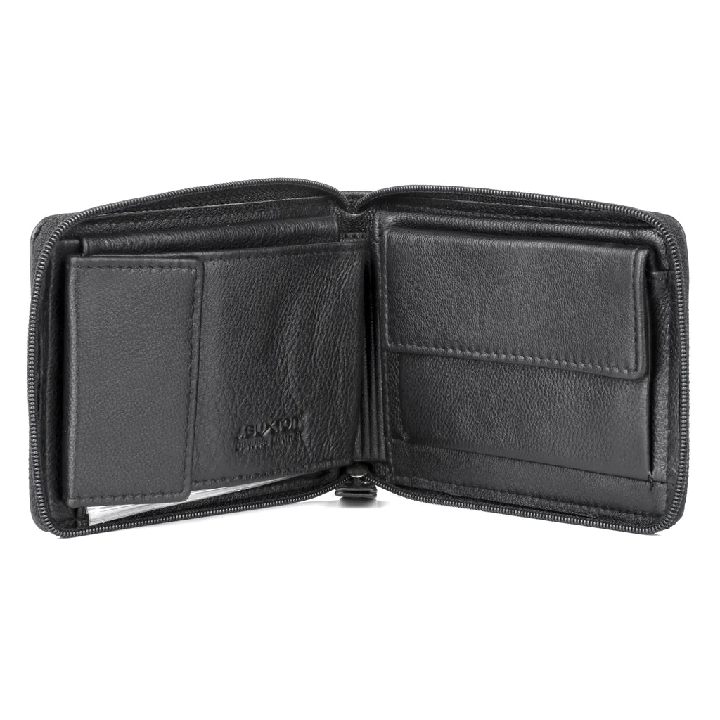 J. Buxton Zip Around RFID Bifold Wallet